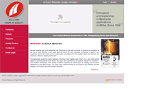 Desktop Screenshot of kutchminerals.com